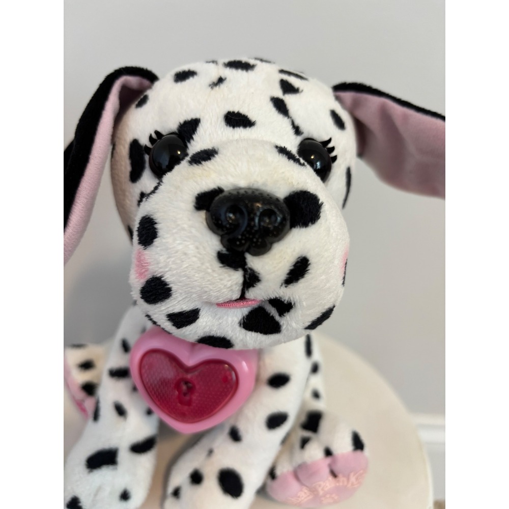 Cabbage Patch Kids CPK Adoptimals Dalmatian Puppy Plush Dog Pink Heart Locket